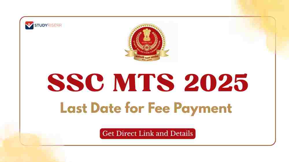 SSC MTS 2025 Last Date for Fee Payment @ssc.gov.in; Must Pay Fee by July 25,11PM; Get Direct Link and Details
